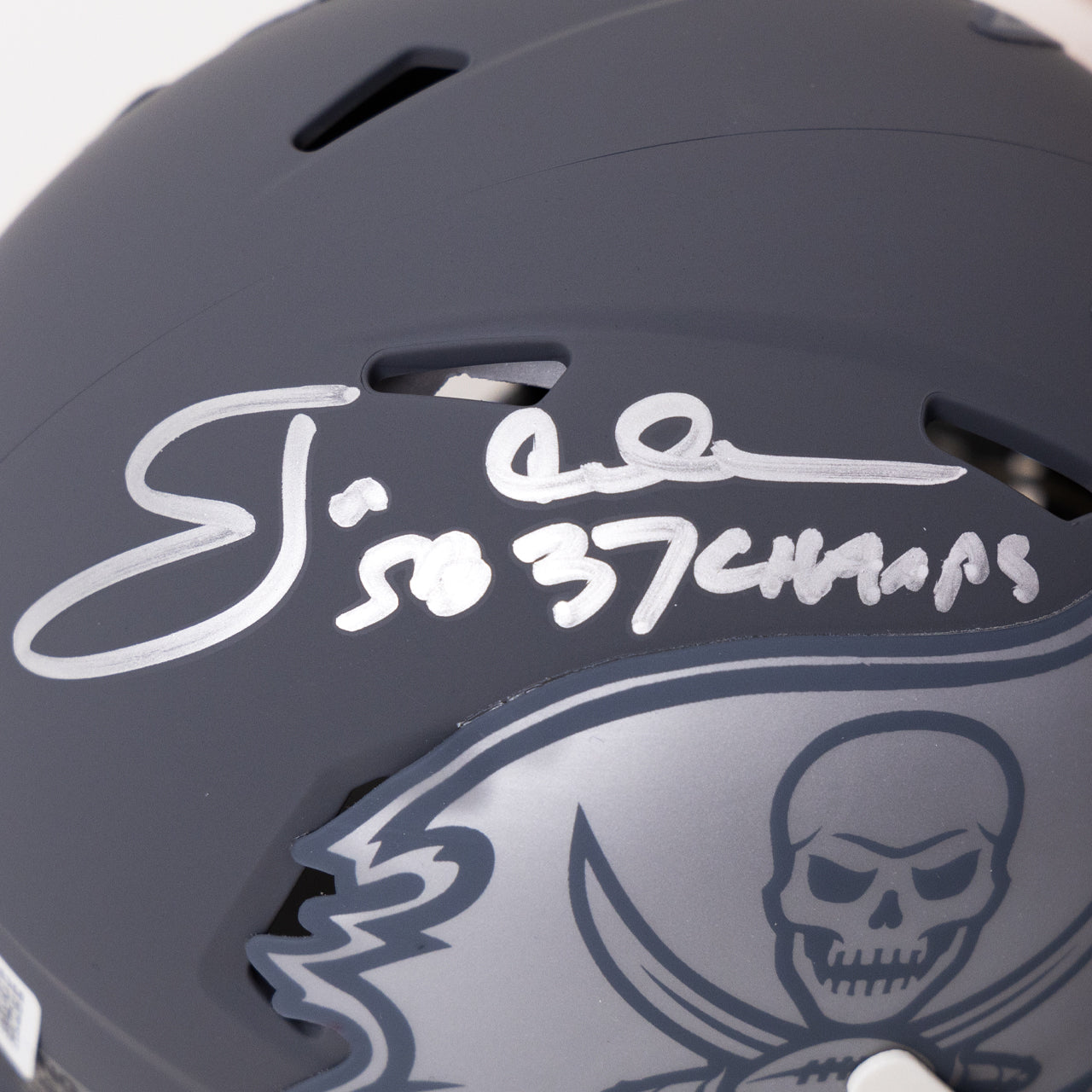Jon Gruden Signed Buccaneers Slate Mini Helmet