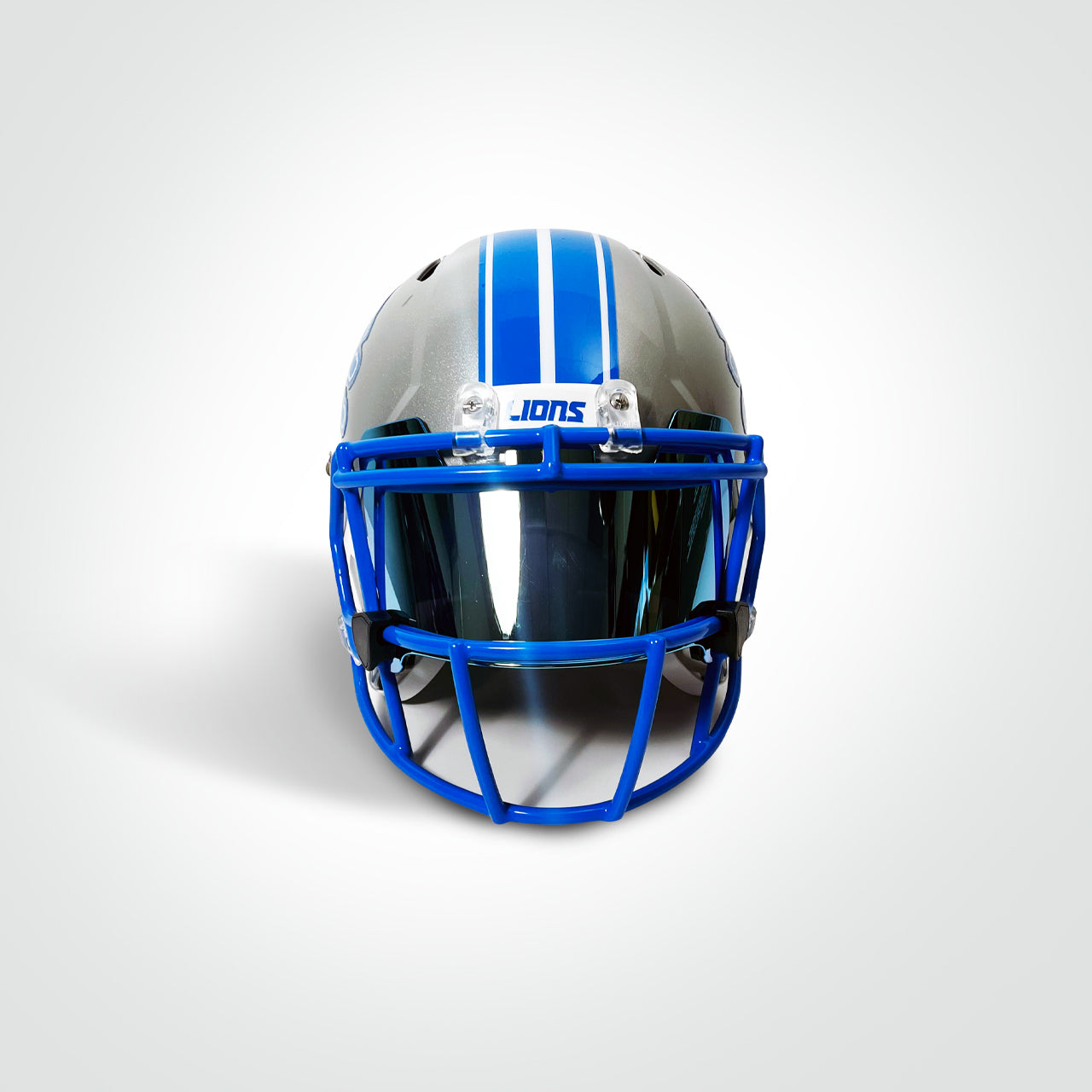 Jared Goff Signed Lions Throwback Speed Full Size Replica Helmet - The Real Autograph