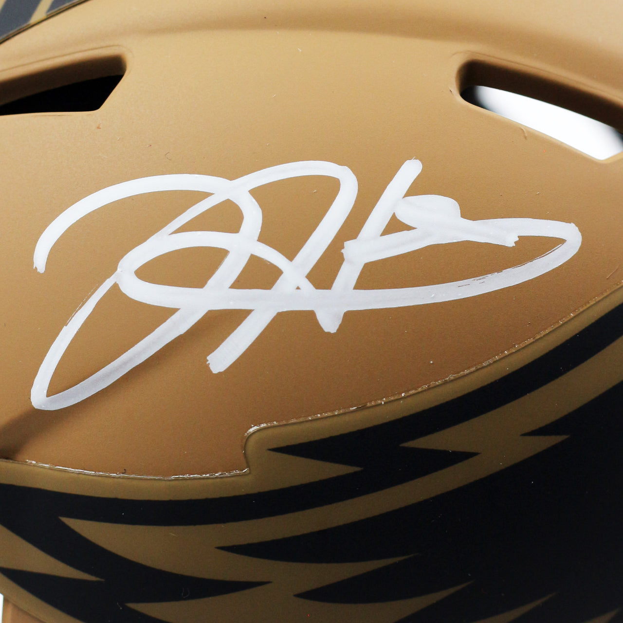 Jalen Hurts Signed Eagles Salute to Service Mini Helmet