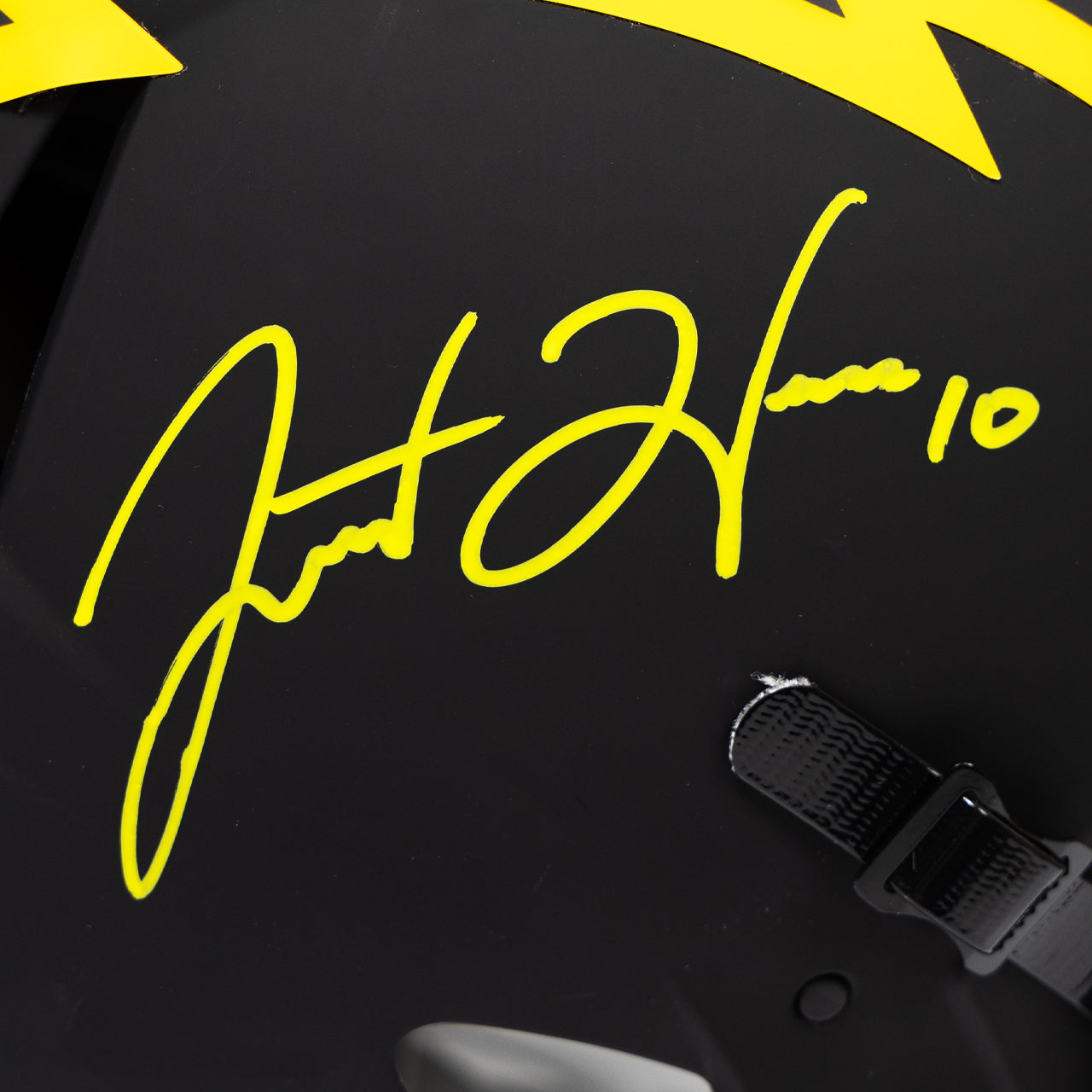 Justin Herbert Signed Chargers Full Size Eclipse Authentic Helmet