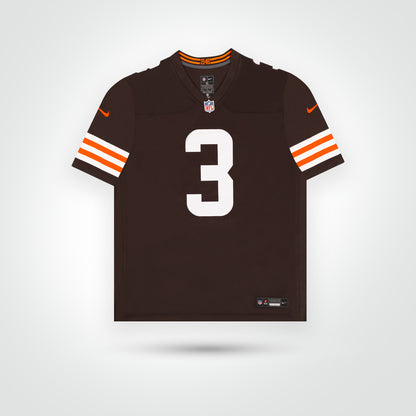 Jerry Jeudy Signed Browns Nike Game Jersey Inscribed "Hard Work Determines Success"
