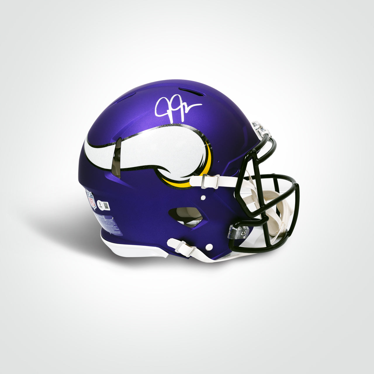 Justin Jefferson Signed Vikings Speed Full Size Authentic Helmet