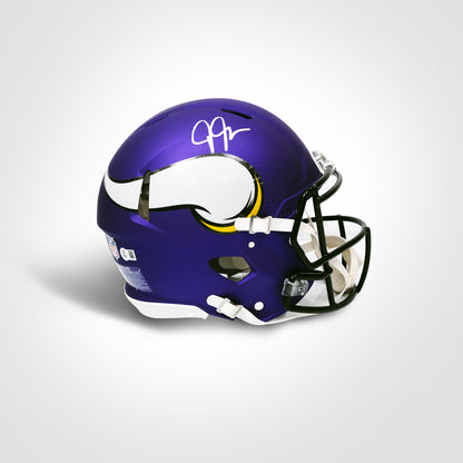 Justin Jefferson Signed Vikings Speed Full Size Authentic Helmet