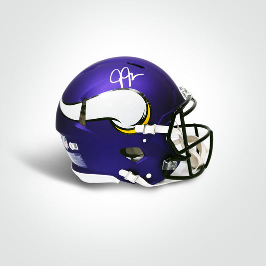 Justin Jefferson Signed Vikings Speed Full Size Authentic Helmet
