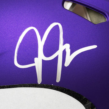 Justin Jefferson Signed Vikings Speed Full Size Authentic Helmet