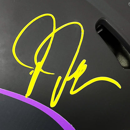 Justin Jefferson Signed Vikings Eclipse Full Size Authentic Helmet