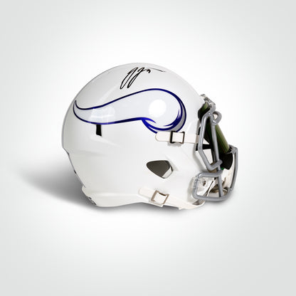J.J. McCarthy Signed Vikings Alternate Speed Full Size Replica Helmet