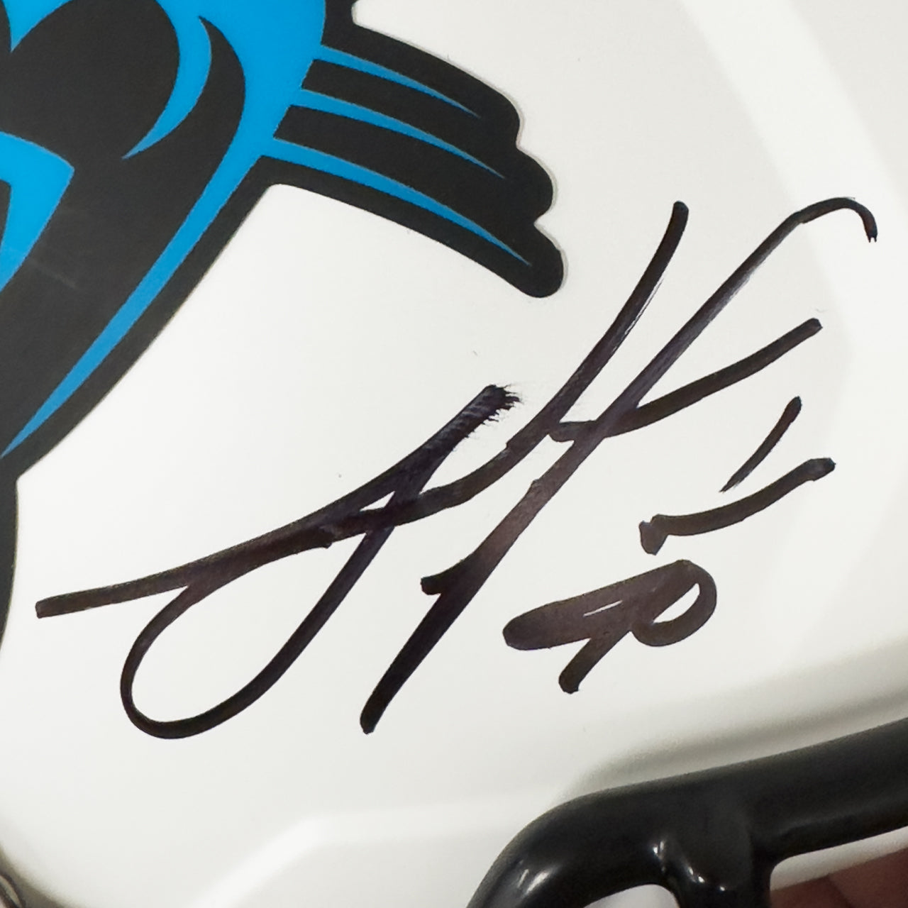 Julius Peppers Signed Panthers Lunar Eclipse Full Size Replica Helmet
