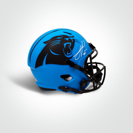 Julius Peppers Signed Panthers Rave Full Size Replica Helmet