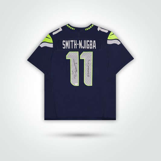 Jaxon Smith-Njigba Signed Seahawks Nike Limited Jersey Inscribed "Emerald City"