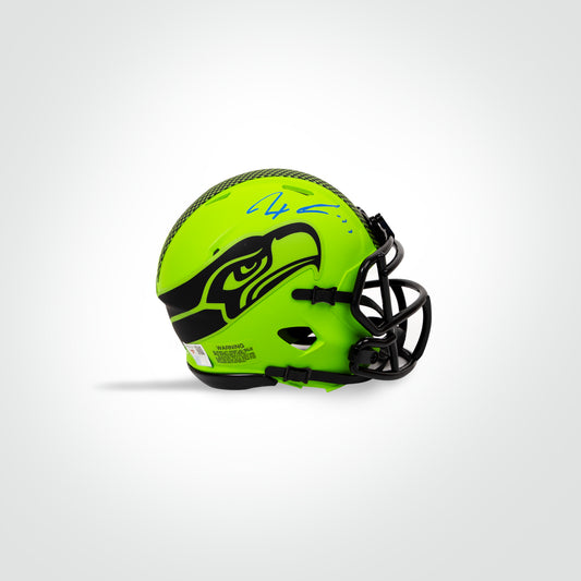 Jaxon Smith-Njigba Signed Seahawks Rave Mini Helmet