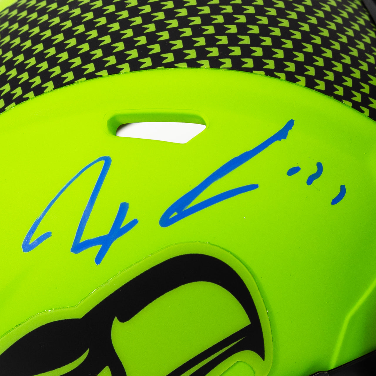 Jaxon Smith-Njigba Signed Seahawks Rave Mini Helmet