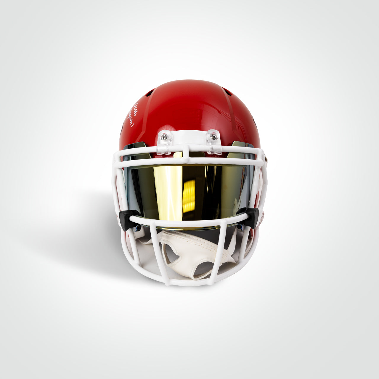 Kareem Hunt Signed Chiefs Speed Full Size Replica Helmet Inscribed "Cheifs Kingdom!"