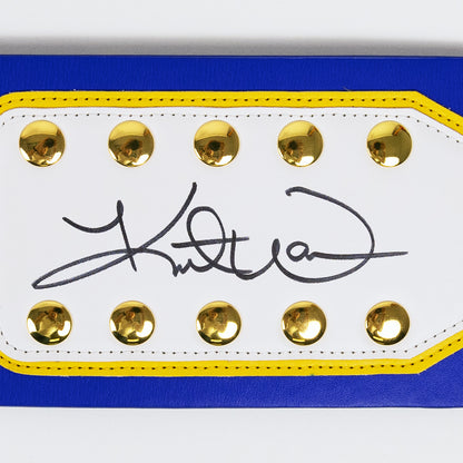 Kurt Warner Signed Rams WWE Belt - The Real Autograph