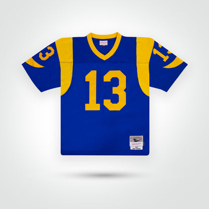Kurt Warner Signed Rams Mitchell & Ness Replica Jersey