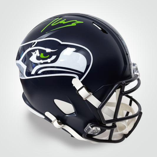 Kenneth Walker Signed Seahawks Speed Full Size Replica Helmet