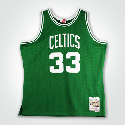 Larry Bird Signed Celtics Mitchell & Ness Swingman 85-86 Jersey