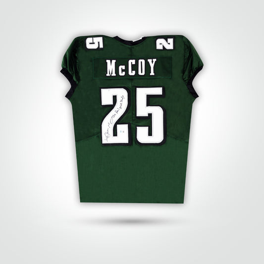 Lesean McCoy Signed Jersey Inscribed "The Real Quick Shady"