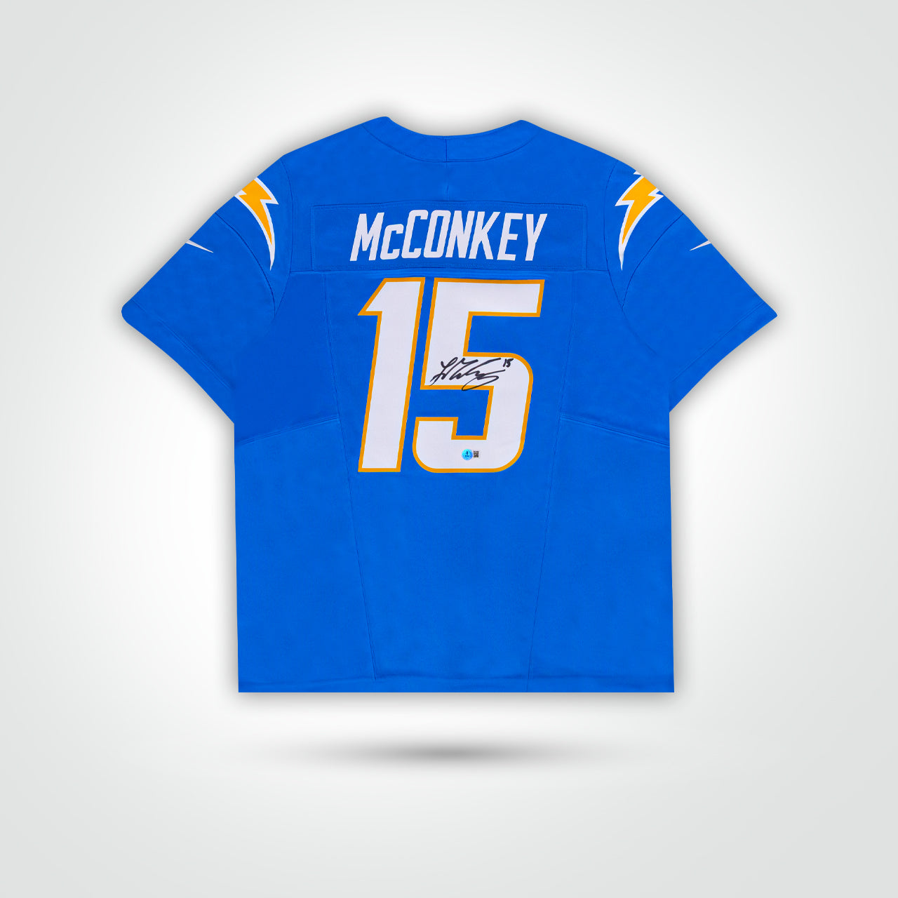 Ladd McConkey Signed Chargers Nike Limited Jersey - The Real Autograph