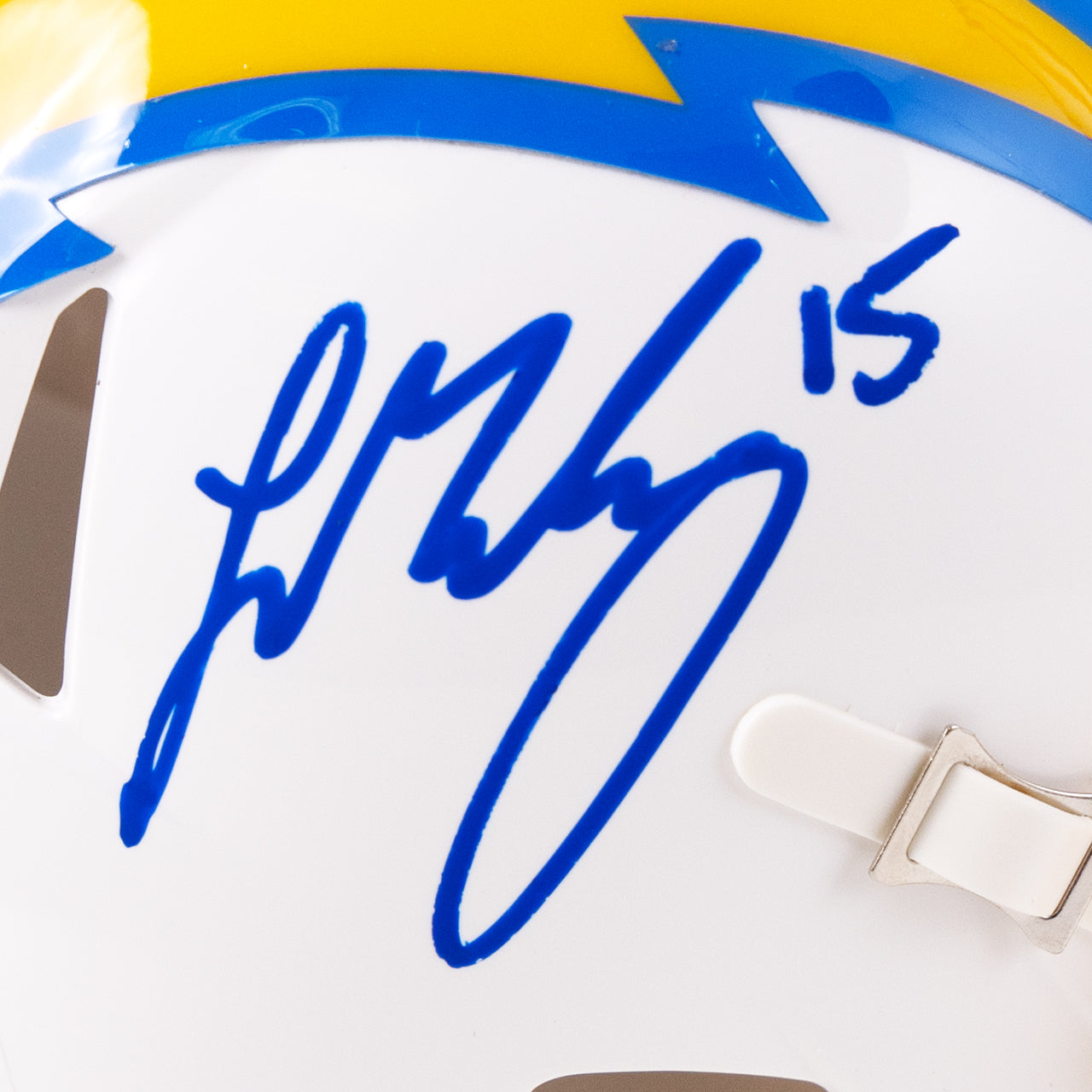Ladd McConkey Signed Chargers Speed Mini Helmet