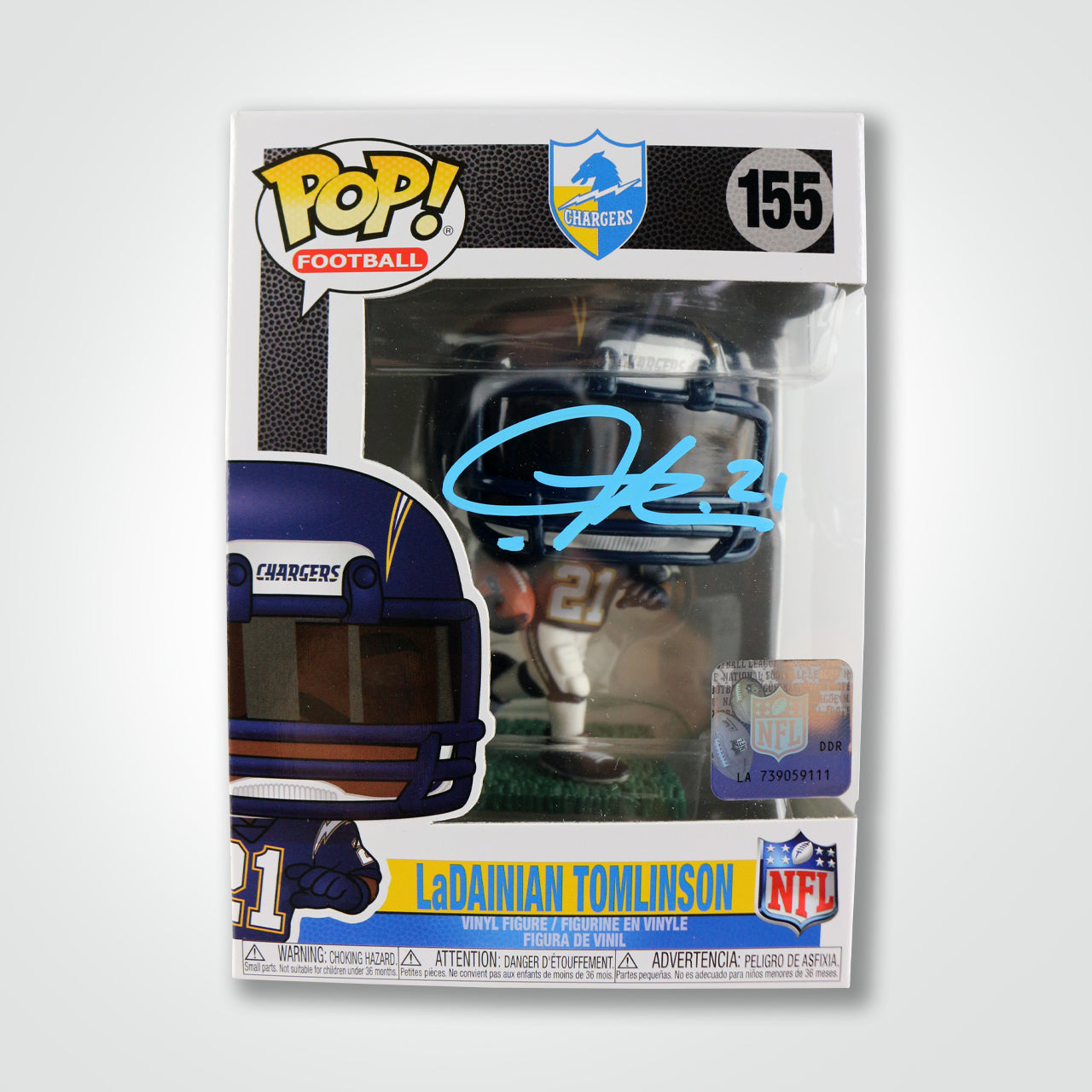 LaDainian Tomlinson Signed Chargers Funko Pop!