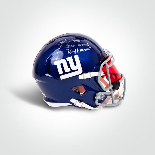 Lawrence Taylor Signed Giants Speed Full Size Replica Helmet - The Real Autograph