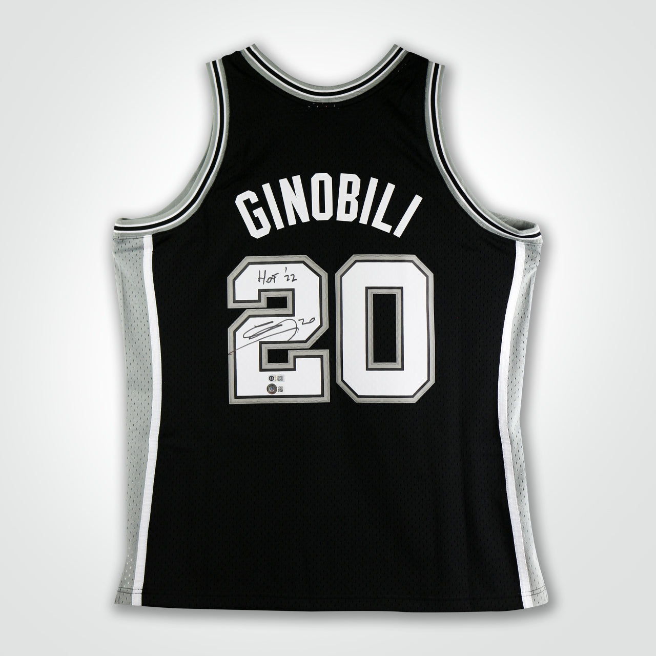 Manu Ginobili Signed Spurs Mitchell & Ness Swingman 02-03 Jersey