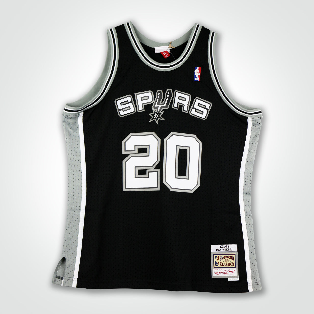 Manu Ginobili Signed Spurs Mitchell & Ness Swingman 02-03 Jersey