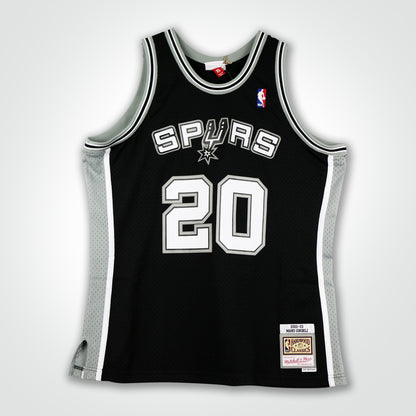 Manu Ginobili Signed Spurs Mitchell & Ness Swingman 02-03 Jersey
