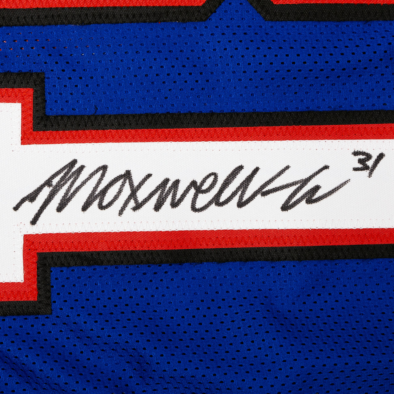 Maxwell Harriston Signed Jersey Inscribed "25 RD 1, PK 30"