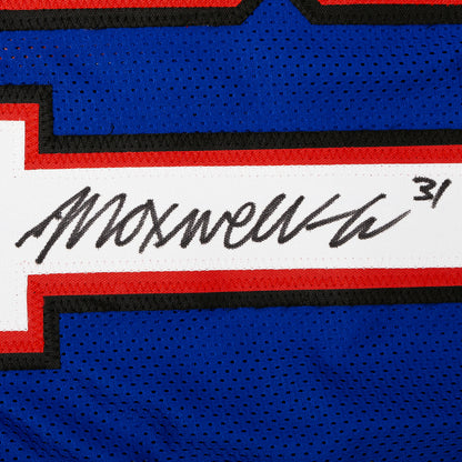 Maxwell Harriston Signed Jersey Inscribed "25 RD 1, PK 30"