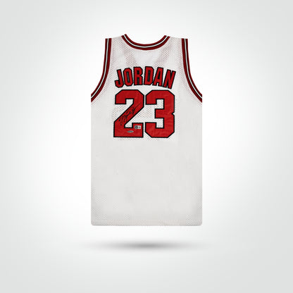 Michael Jordan Signed Bulls Champion Authentic Jersey