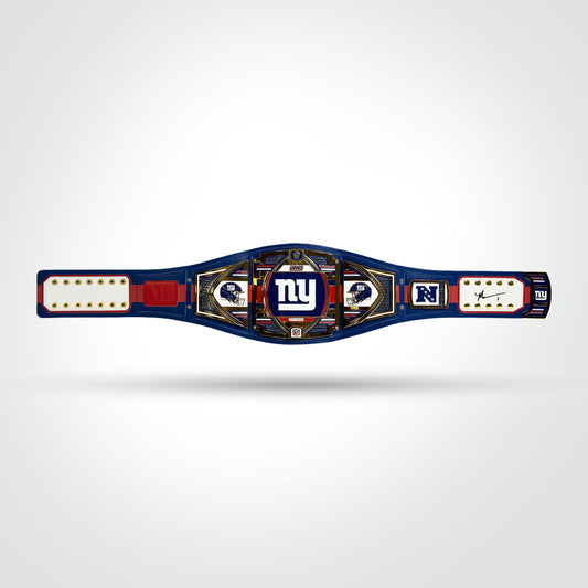 Malik Nabers Signed Giants WWE Belt
