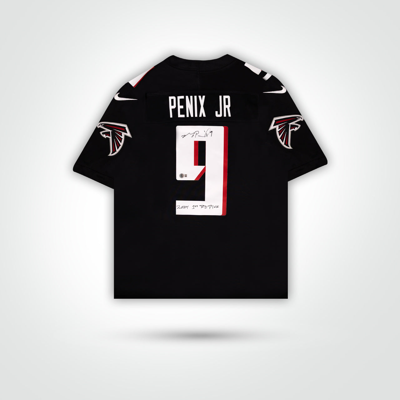 Michael Penix Signed Falcons Nike Limited Jersey Inscribed "2024 1st RD Pick"