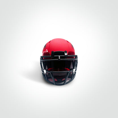 Michael Penix Signed Falcons Rave Mini Helmet - The Real Autograph