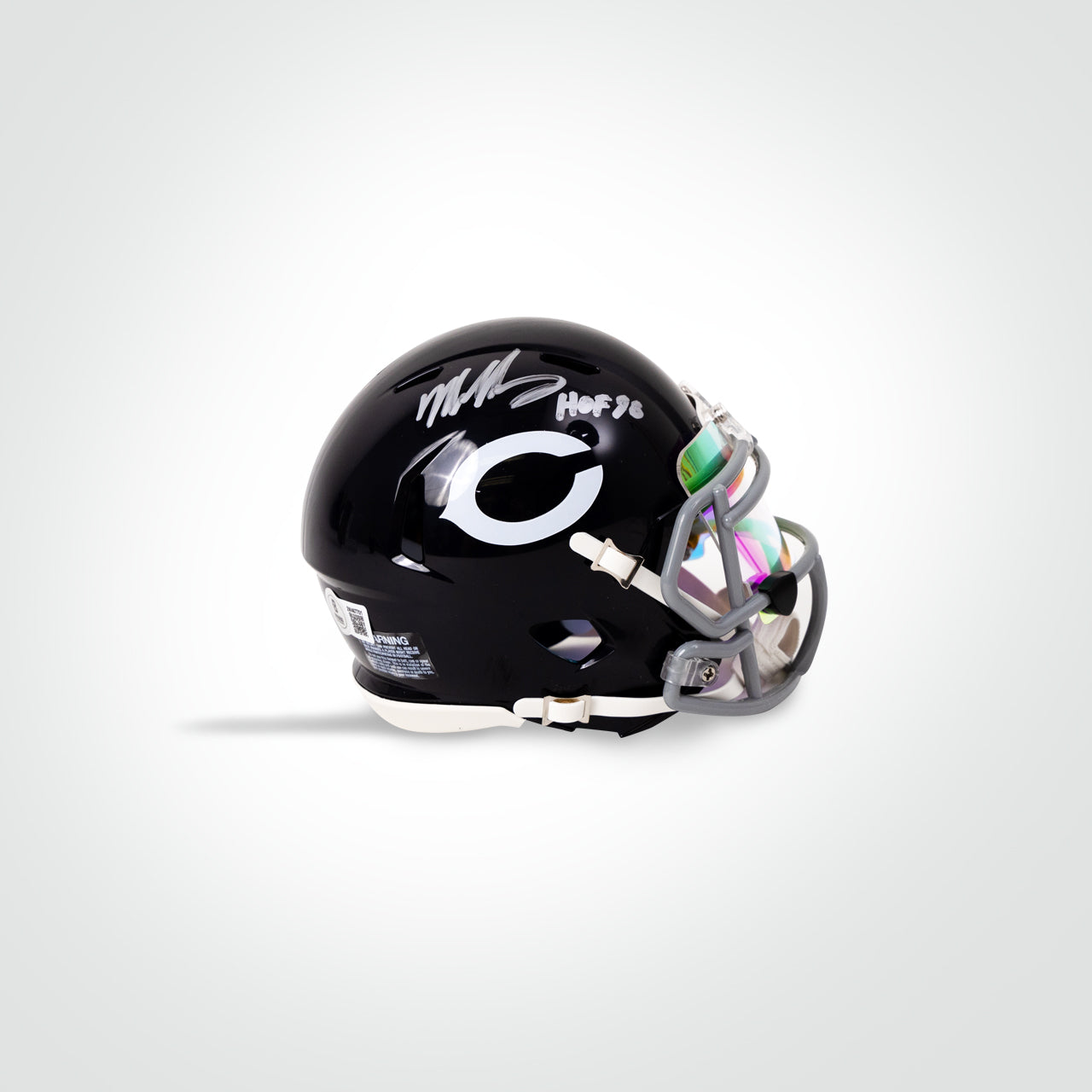 Mike Singletary Signed Bears Throwback Speed Mini Helmet