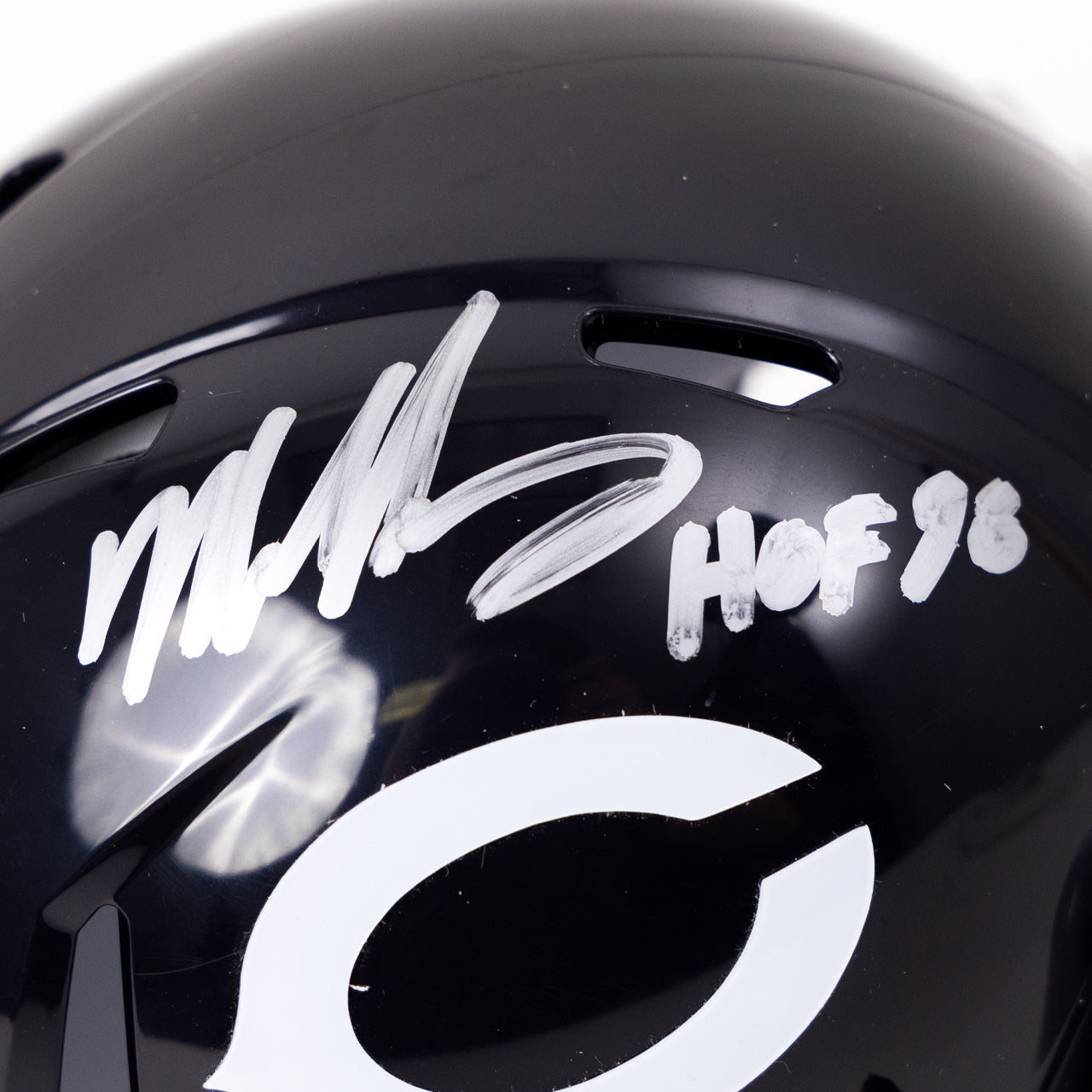 Mike Singletary Signed Bears Throwback Speed Mini Helmet