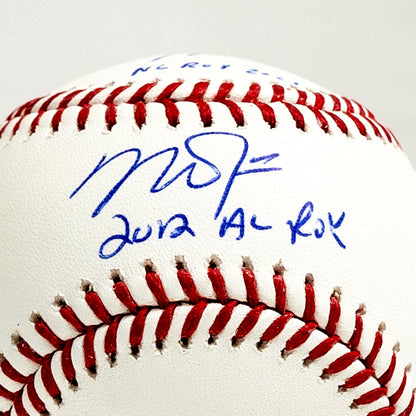 Mike Trout & Bryce Harper Dual Signed Official Major League Baseball Inscribed "2012 AL ROY" & "NL ROY 2021"