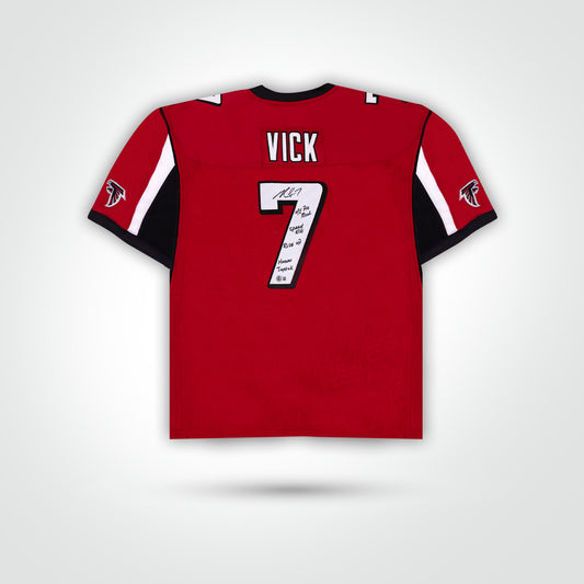 Michael Vick Signed Falcons Mitchell & Ness Authentic Jersey With Multiple Inscriptions - The Real Autograph
