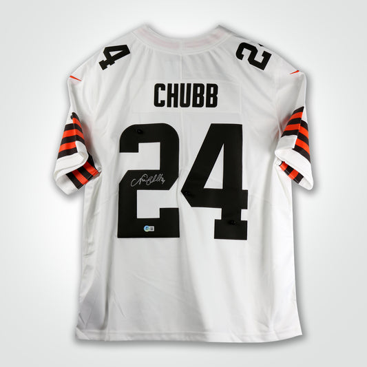 Nick Chubb Signed Browns Nike Limited Jersey