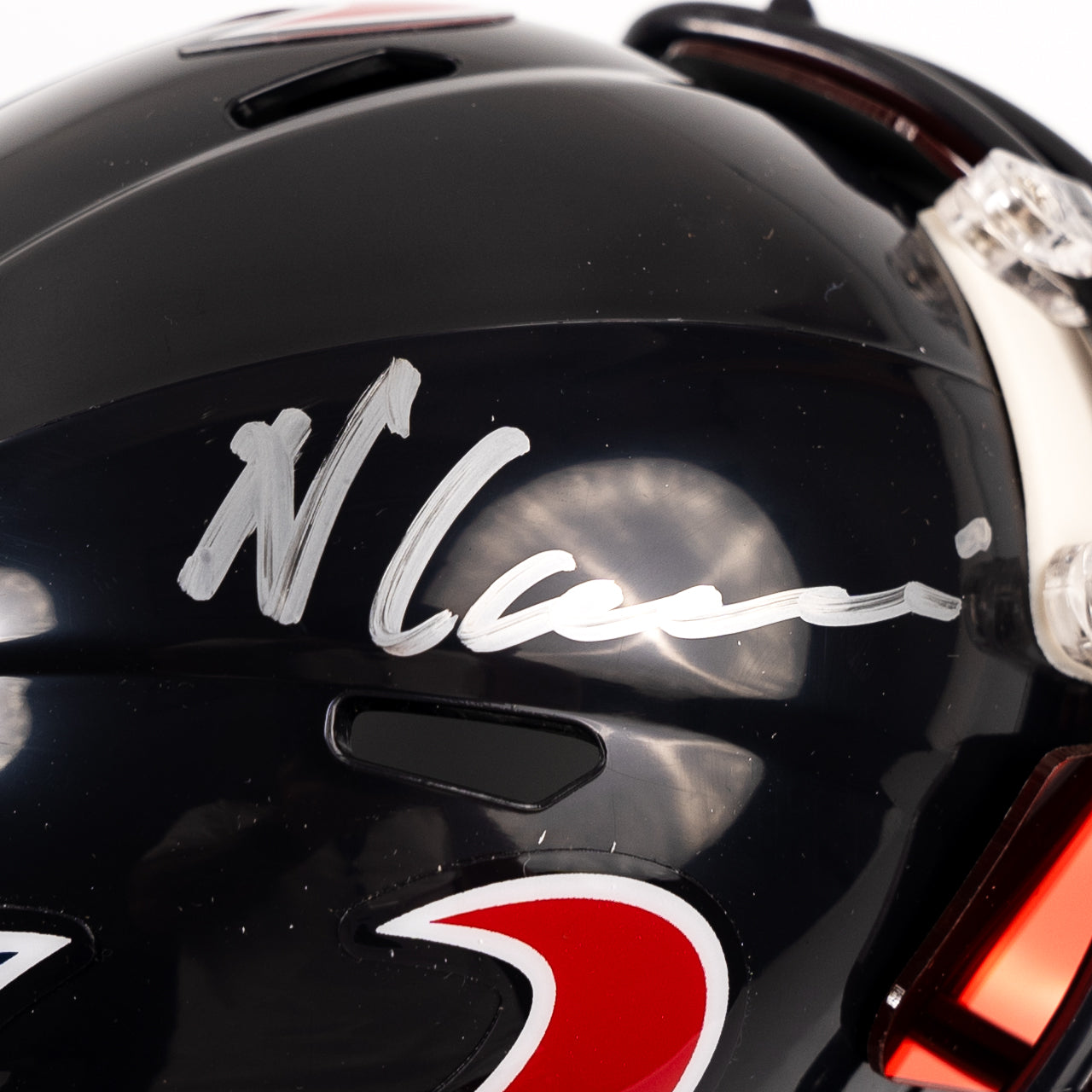 Nico Collins Signed Texans Speed Mini Helmet