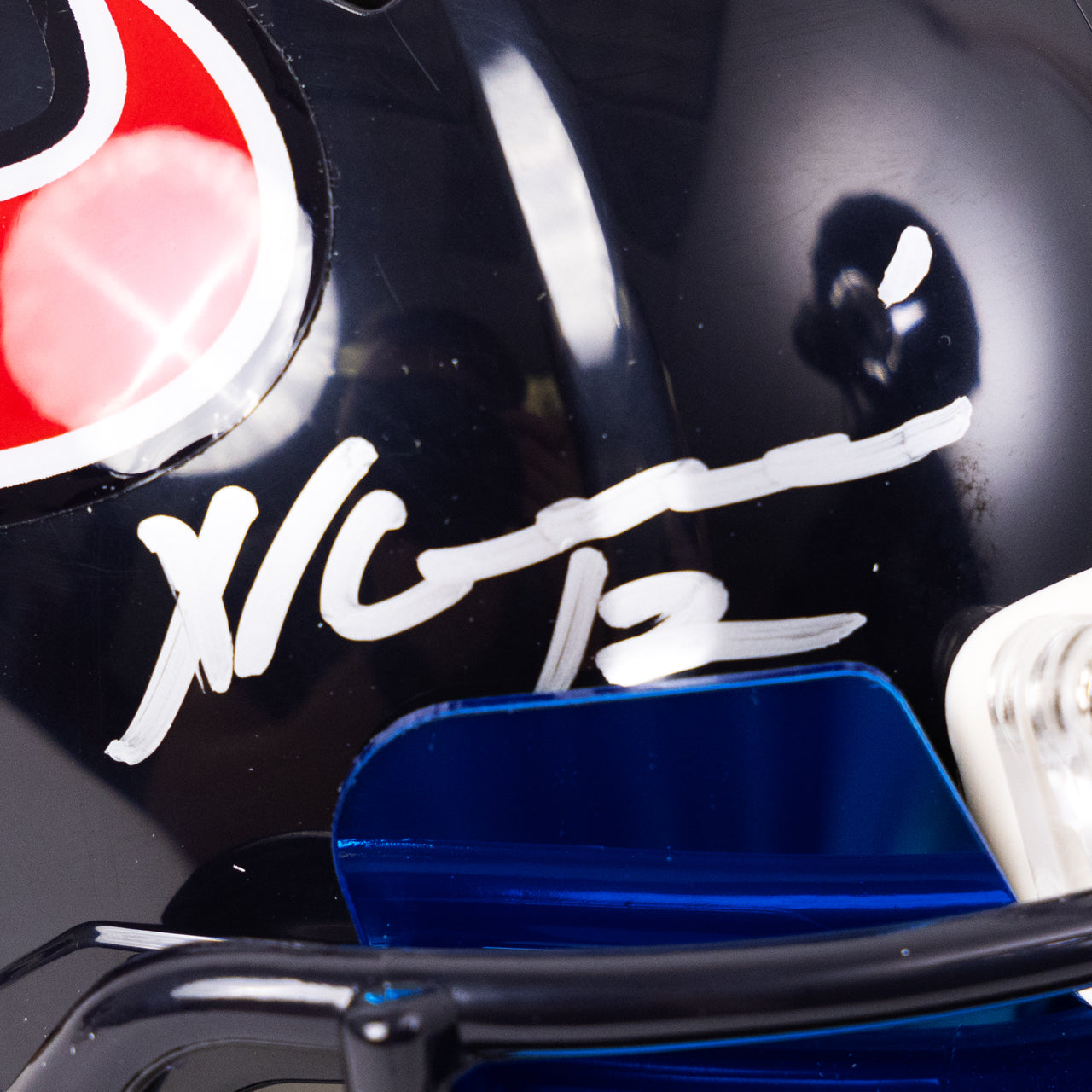 Nico Collins Signed Texans Throwback Speed Mini Helmet