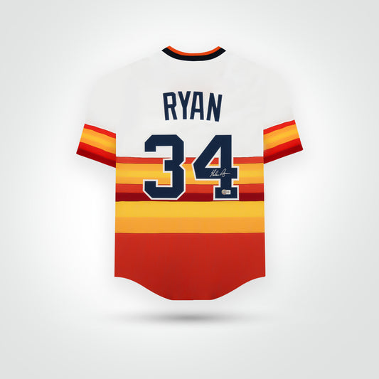Nolan Ryan Signed Astros Nike Authentic Jersey