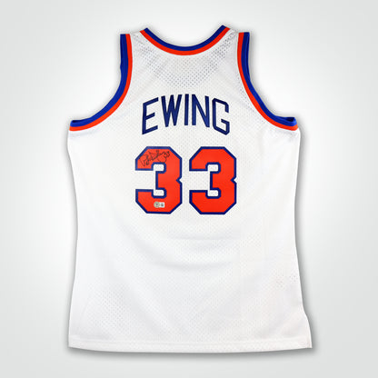 Patrick Ewing Signed Knicks Mitchell & Ness Swingman 85-86 Jersey