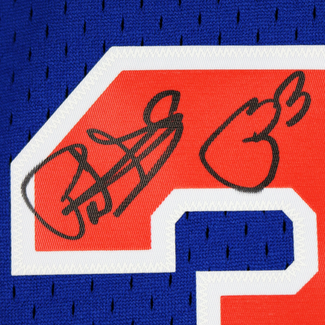 Patrick Ewing Signed Knicks Mitchell & Ness Swingman 91-92 Jersey