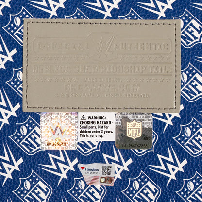 Peyton Manning Signed Colts WWE Belt