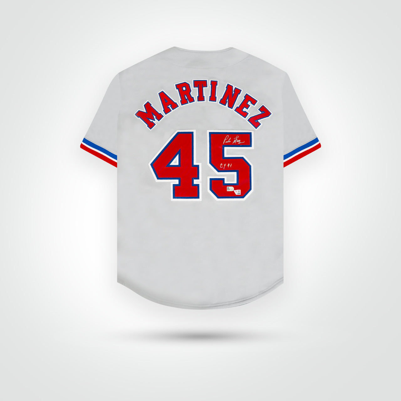 Pedro Martinez Signed Expos Mitchell & Ness Authentic Jersey Inscribed "CY 97" - The Real Autograph