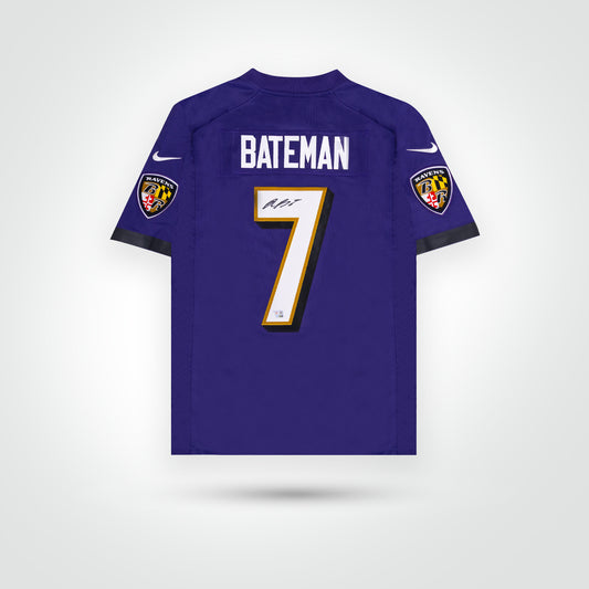Rashod Bateman Signed Ravens Nike Game Jersey - The Real Autograph