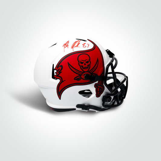 Rob Gronkowski Signed Buccaneers Lunar Full Size Replica Helmet