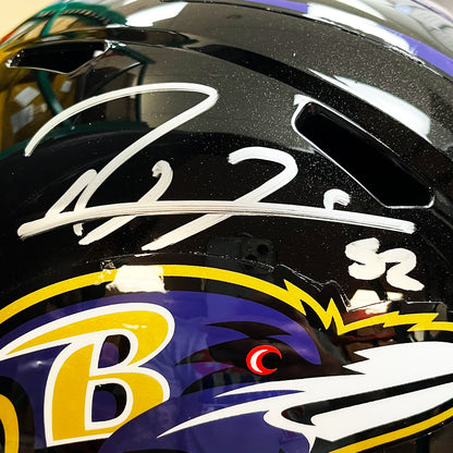 Ray Lewis Signed Ravens Speed Full Size Replica Helmet